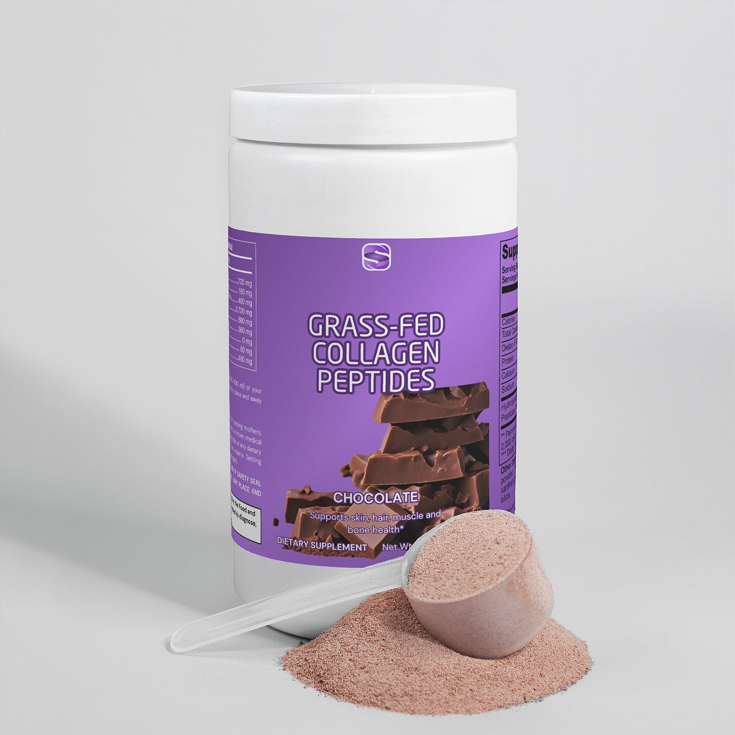 Grass-Fed Collagen Peptides Powder (Chocolate)