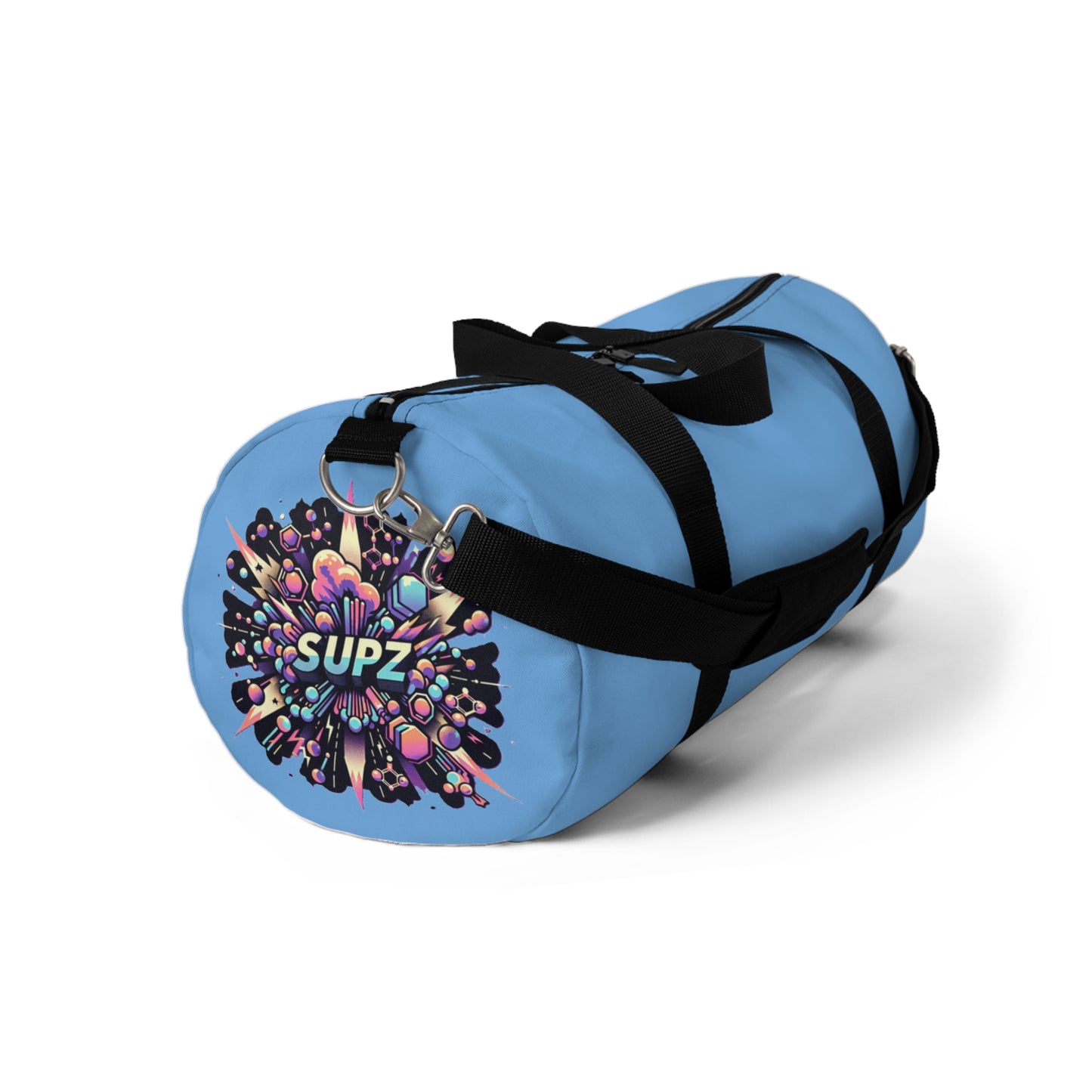 Versatile Blue Duffel Bag for Travel and Gym